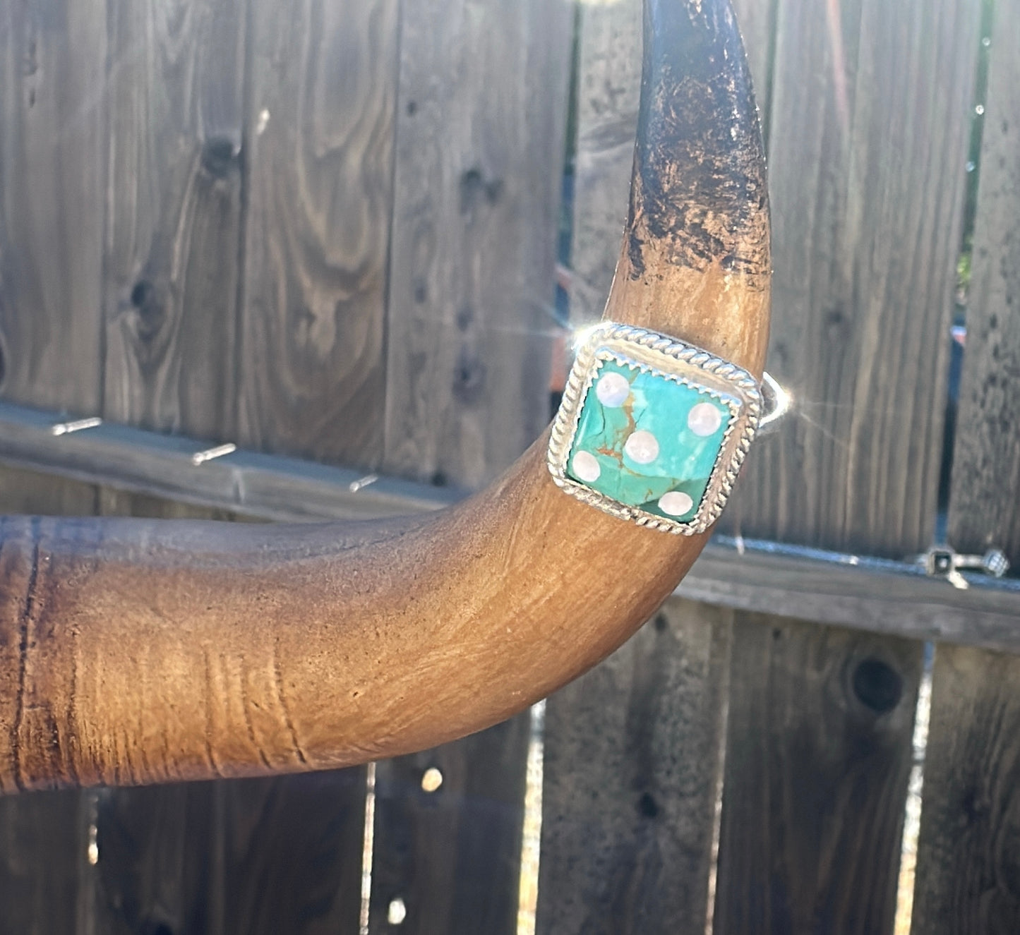 Turquoise Dice Ring