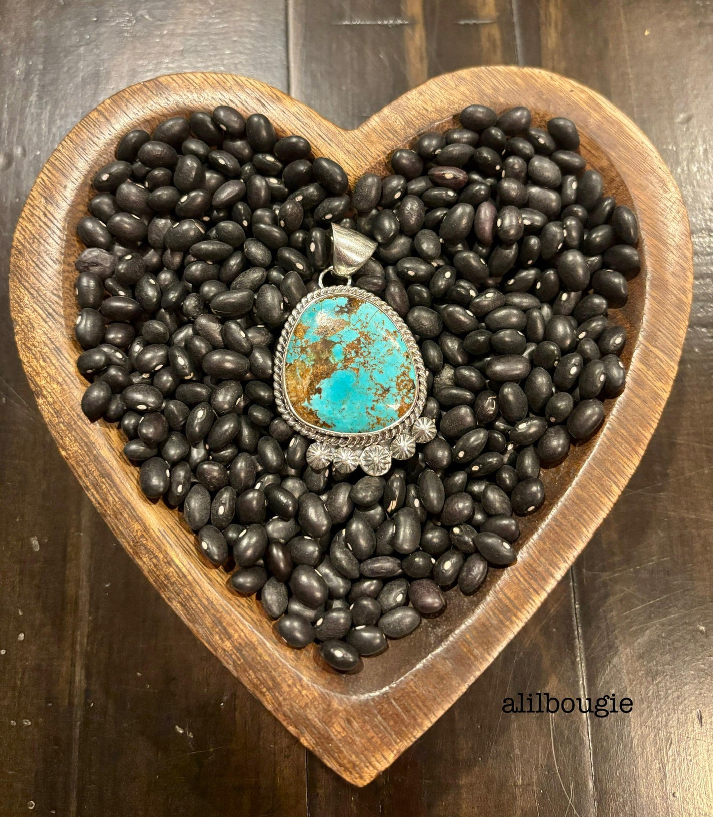 Number 8 Turquoise Pendant