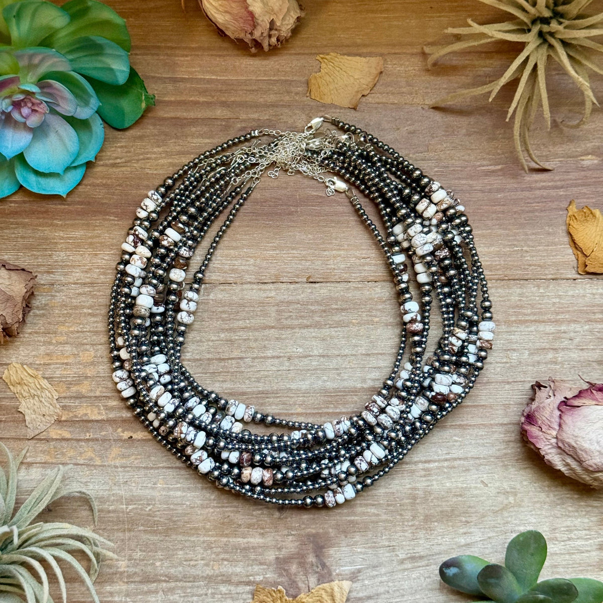 Sterling and wild Horse necklace