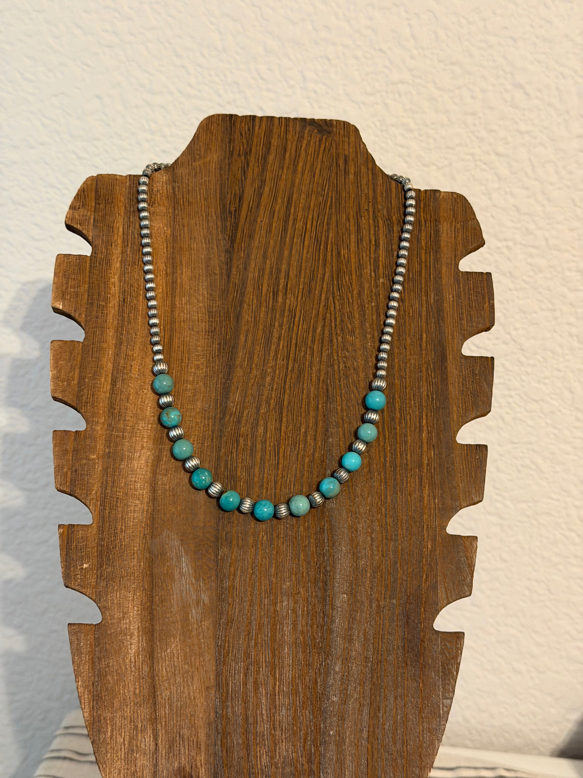 Turquoise and Corrugated necklace